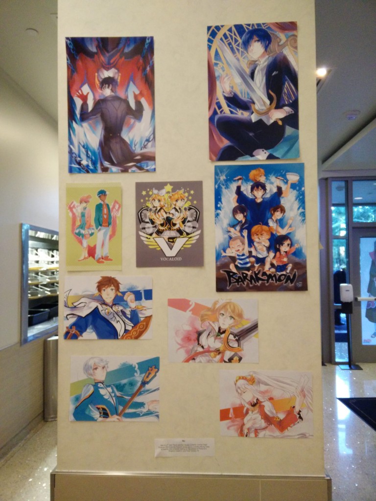 Anime themed works of art by Fresh Produce members. 