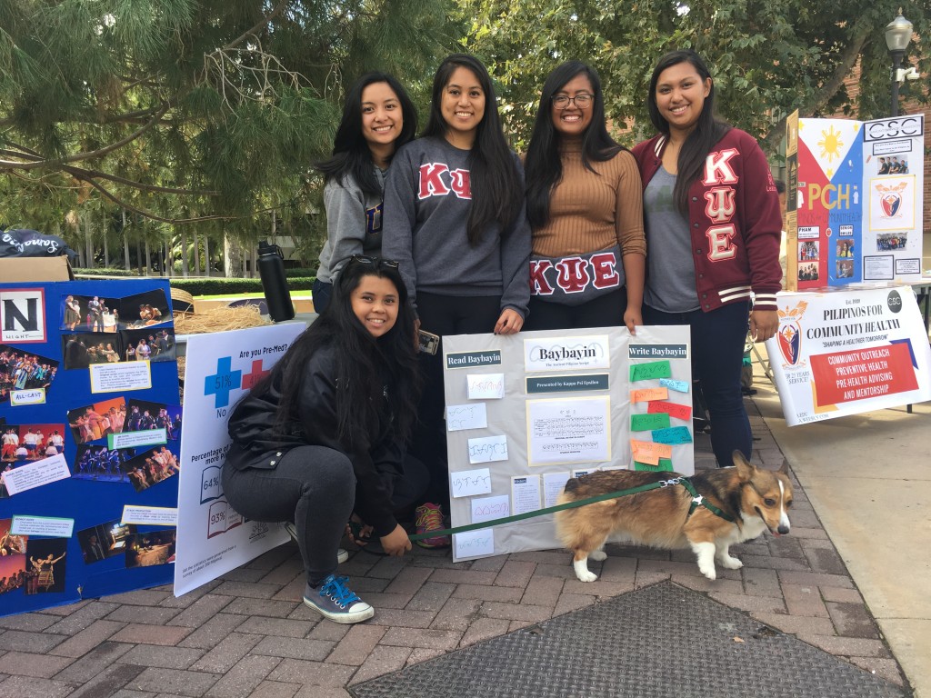 Kappa Psi Epsilon tabling at the PAHM festival.